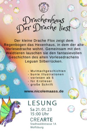 Lesung 21.01.2023 © Nicole Maass - Drachenhaus - Der Drache liest