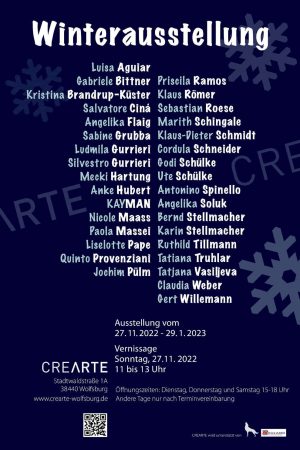 © CREARTE e.V. -Winterasusstellung der Mitglieder 2022