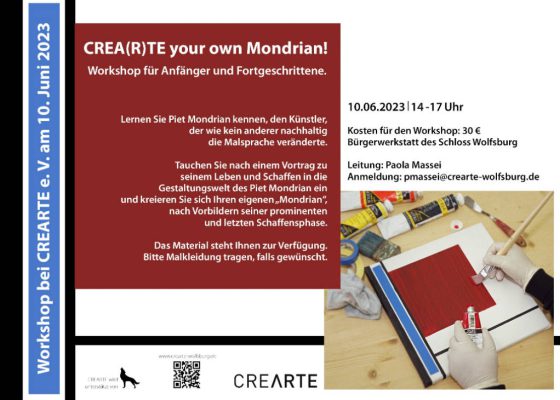 © Paola Massei - Workshops 2023 - CREA(R)TE your own Mondrian! 10.06.2023 | 14 - 17 Uhr